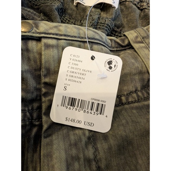 NWT Free People We The Free Can't Compare Slouch Pants Size S Army Green Grunge - Picture 13 of 13